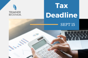 Tax Deadline Reminder!