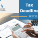 Tax Deadline Reminder!