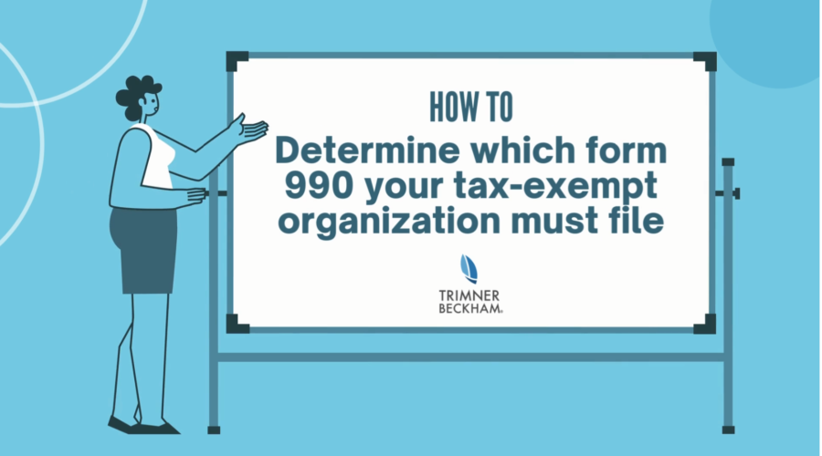 How to Determine Which Form 990 Your Tax-Exempt Organization Must File