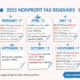 2025 Nonprofit Tax Deadlines